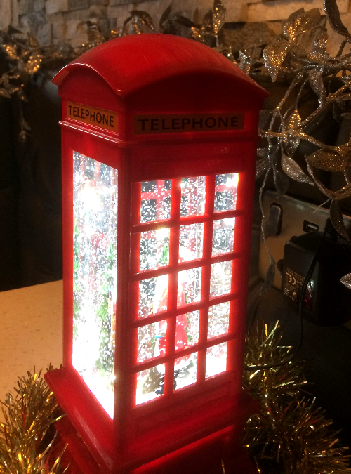 Red phone box decoration