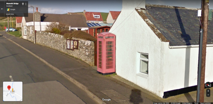 Phone box from Google Street View