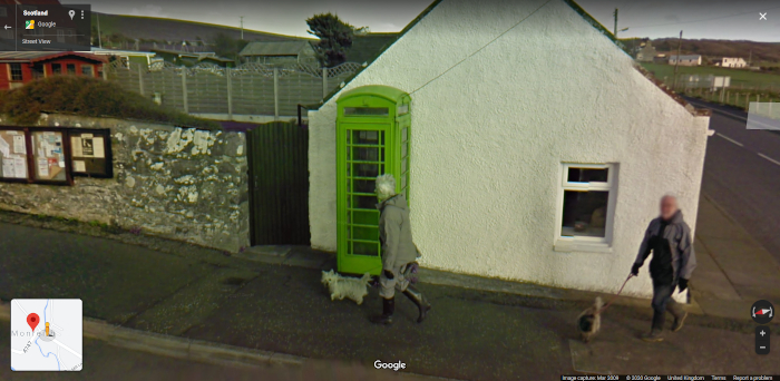 Phone box from Google Street View