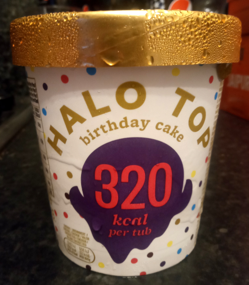 Halo Top Birthday Cake